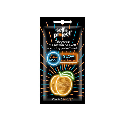 Μάσκα προσώπου peel-off glow in orange  selfie project 10ml