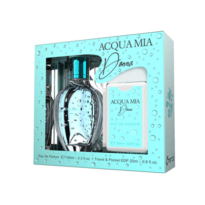 Σετ γυναικείο Acqua mia donna με EDP 100ml & άρωμα τσέπης 20ml